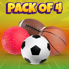 PlayBolt kids playing outdoors with balls, inviting active, supervised play sessions.