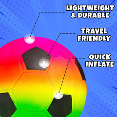 PlayBolt rainbow balls ideal for parties, gifts, and classroom activities.