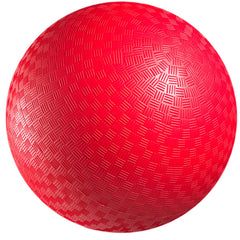 PlayBolt 8.5-inch red playground ball ready for outdoor games.
