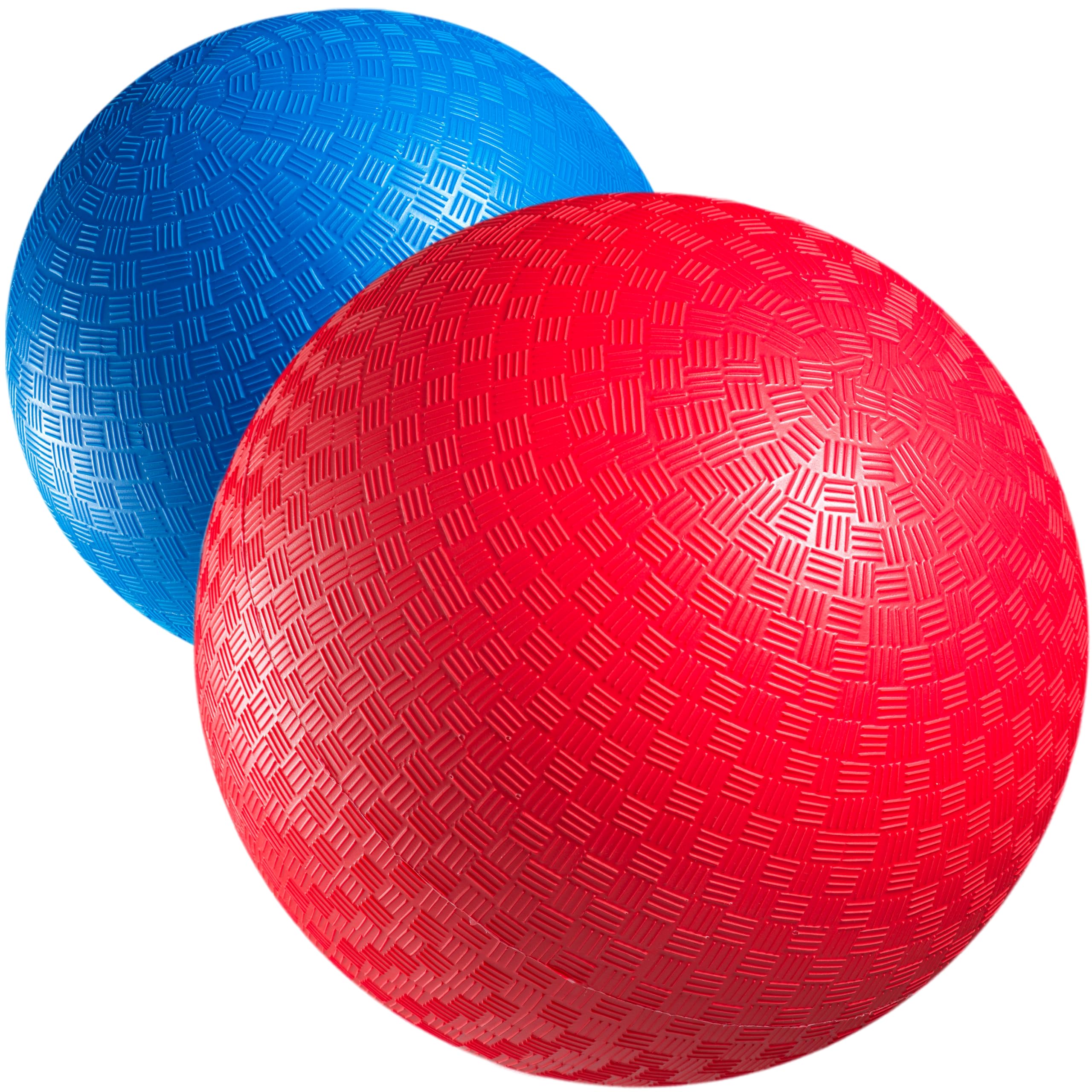 PlayBolt red 9-inch kickball ready for outdoor play and social games.