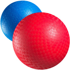 PlayBolt red 9-inch kickball ready for outdoor play and social games.