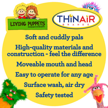 Playful Minds Fred Rabbit plush material close-up showing durability for daily use.