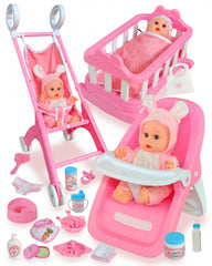 PLAYFULBAY baby doll stroller for imaginative play and pretend outings