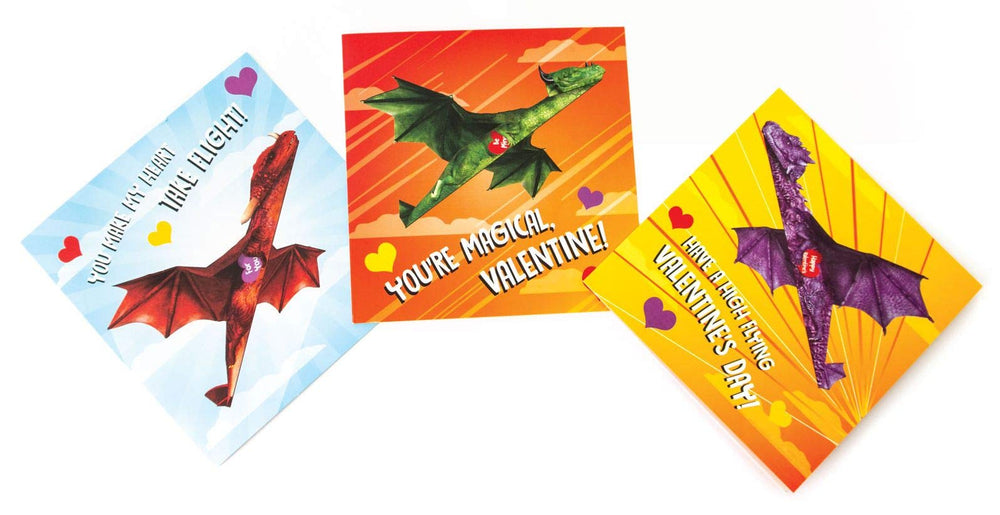 Playhouse Fold and Fly Dragons three styles front designs for gifting.