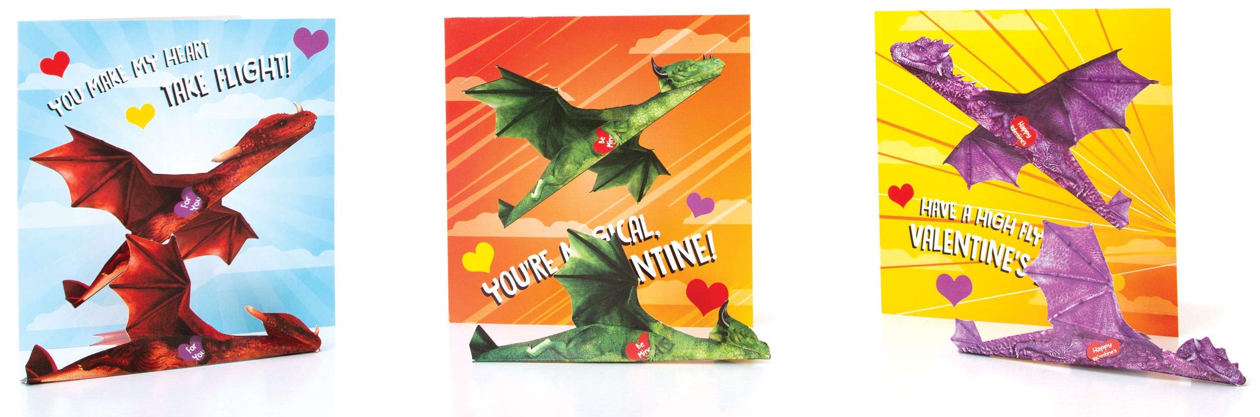 Playhouse Fold and Fly Dragons back writing space for personalized notes.