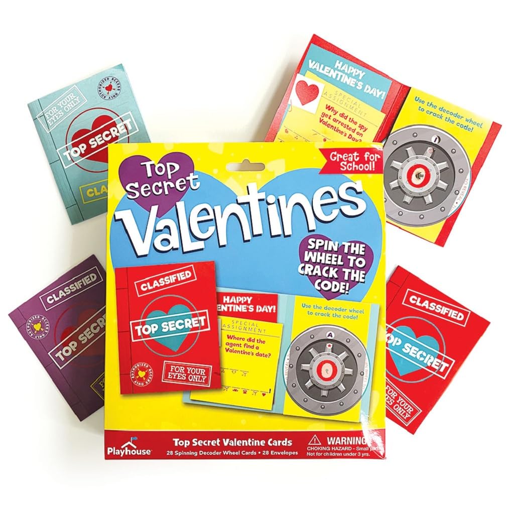 Playhouse Valentine Exchange Card Pack features vibrant designs that spark excitement.