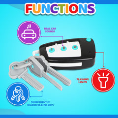 Playkidiz Car Keys sounds with lights enhance immersive storytelling and role play.