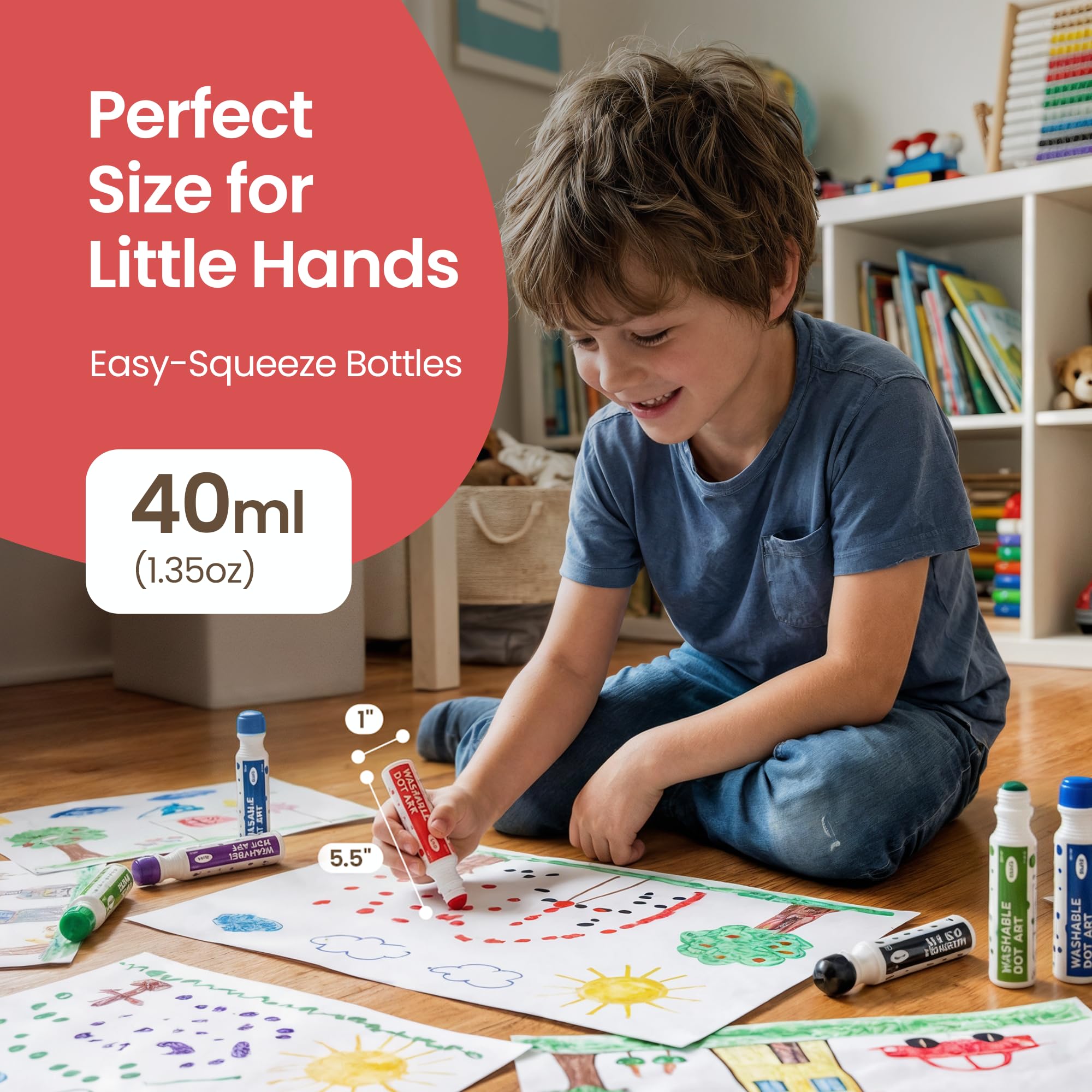 Playkidiz Darice dot markers small-hands ergonomic design for easy grip