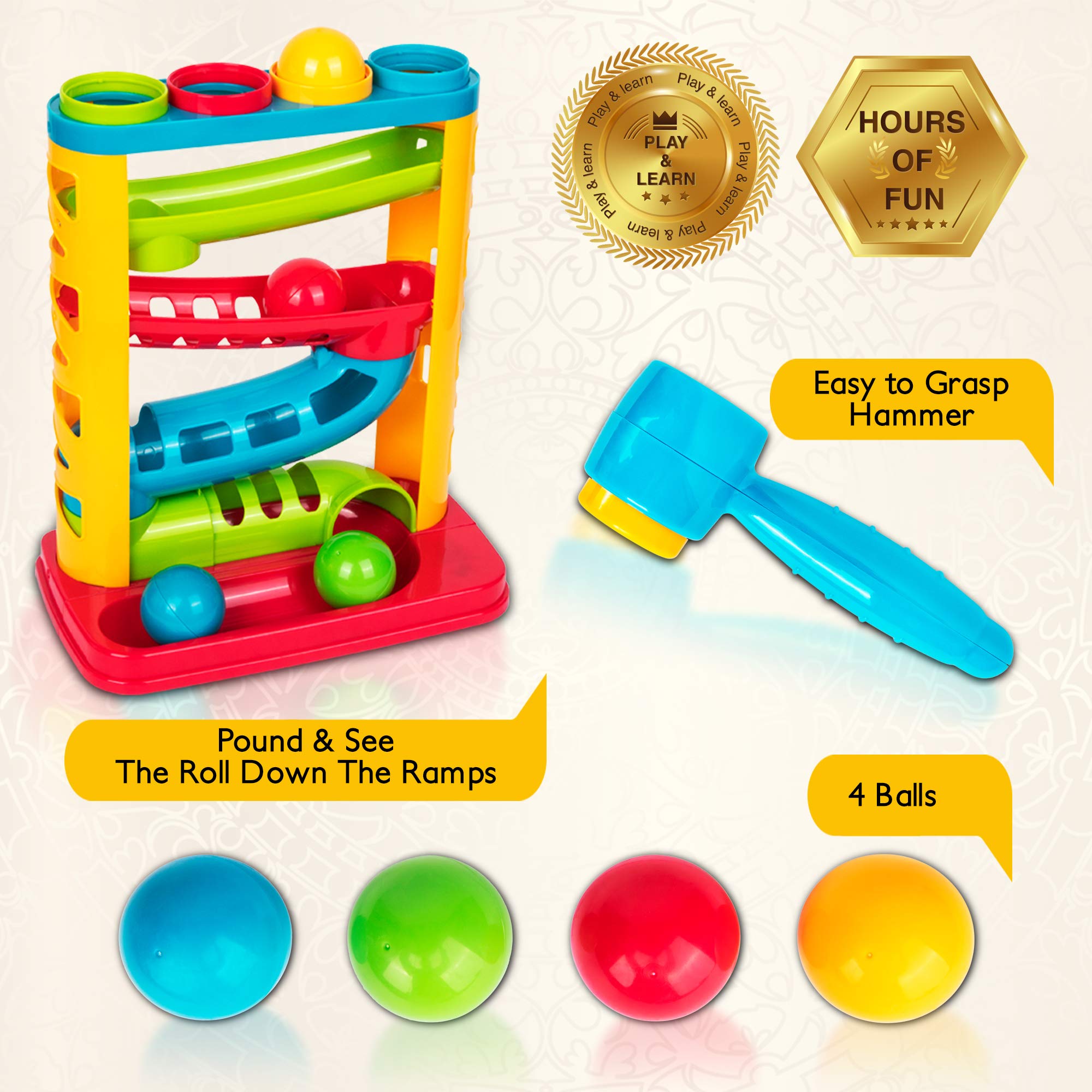 Playkidz kid friendly hammer grip designed for small hands