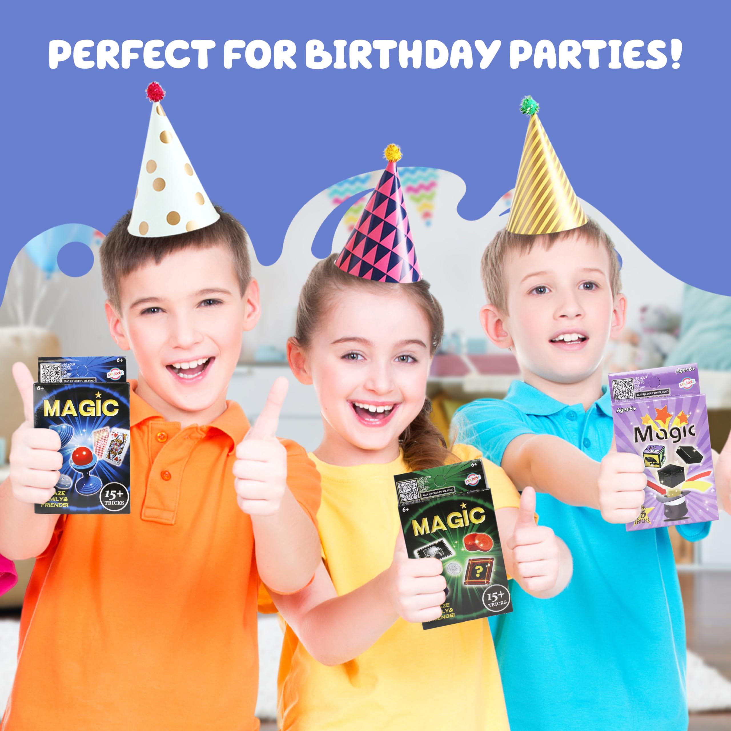 Playkidz on-the-go magic kit for kids fits backpacks and parties.