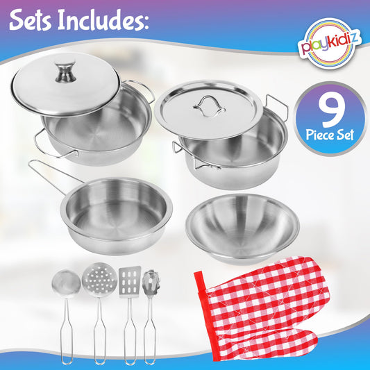Playkidz mini pots with lids designed for small hands during play