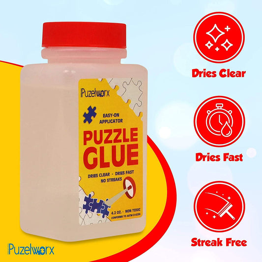 PuzzleWorx glue application spread demonstrates smooth coverage