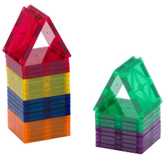 Playmags 30-piece square tiles in vibrant colors spark imaginative building sessions.