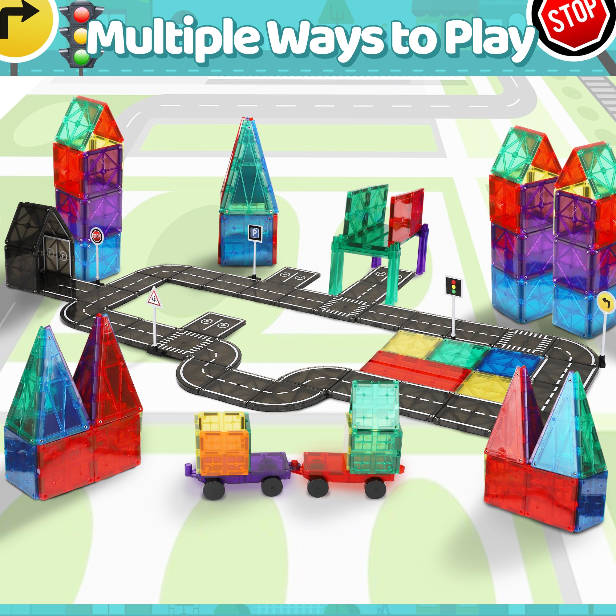Playmags-brand compatibility ensures easy expansion with other sets.