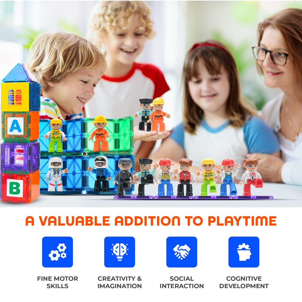 Playmags magnets encased in soles for added safety during active play sessions.