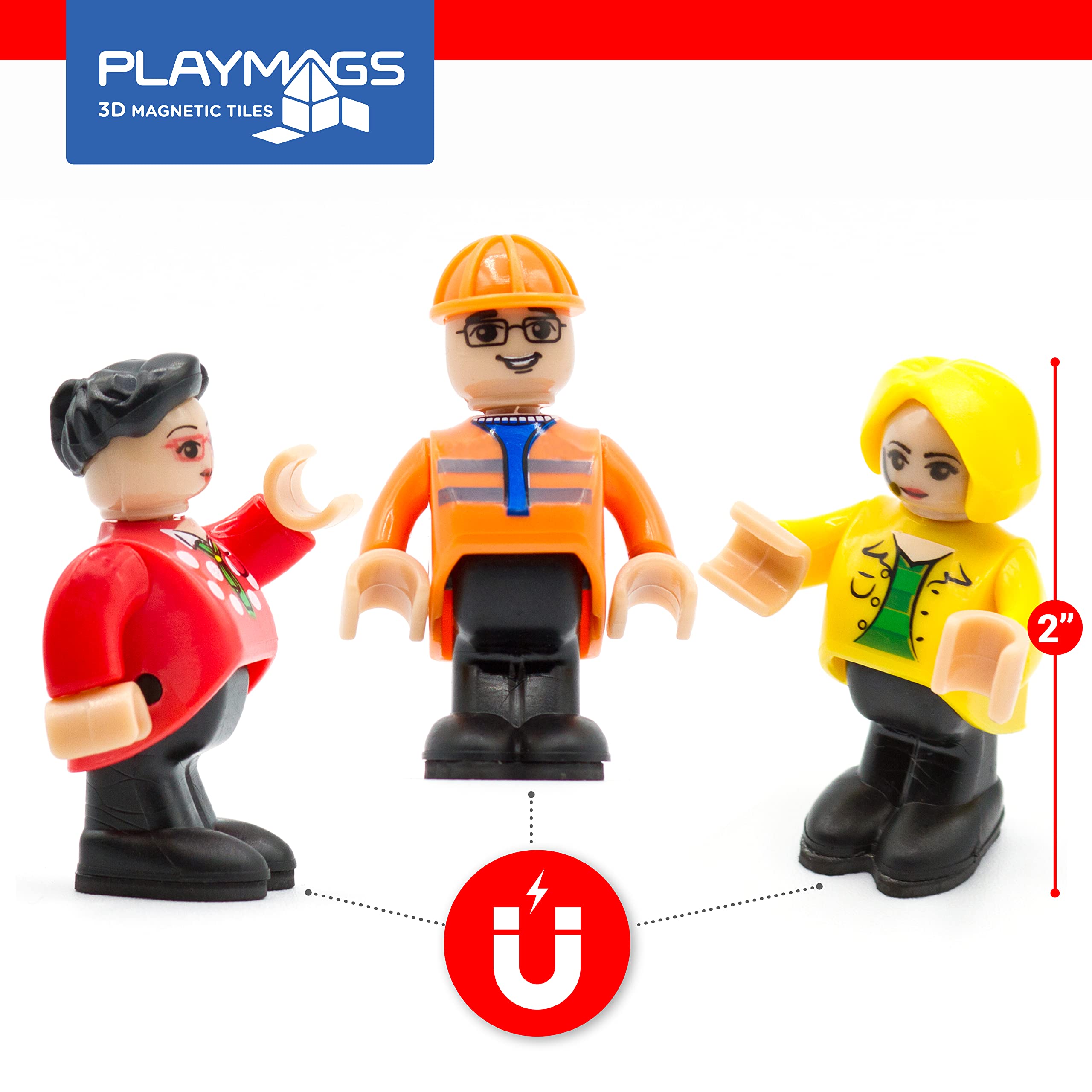 Playmags magnetic figures inspire imaginative play and curious exploration during STEM activities.