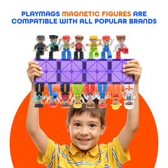 Playmags multicultural figures pack adds diverse characters for inclusive, imaginative scenarios.