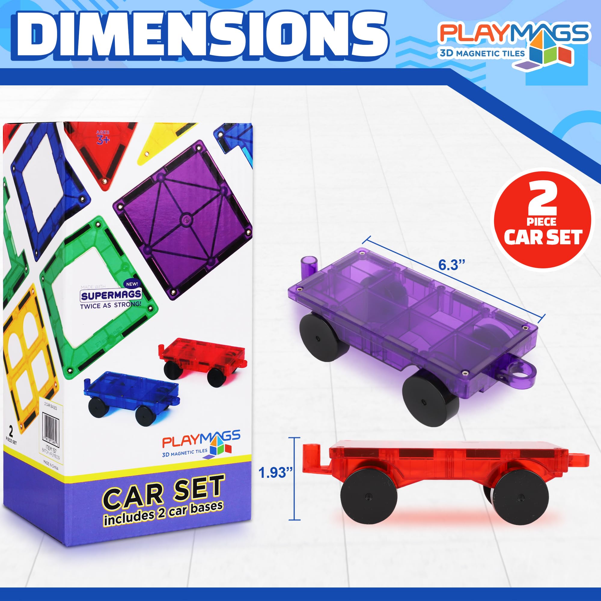 Playmags strong magnets close-up highlight durable, secure connections for imaginative builds.