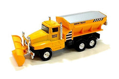 Playmaker Toys Show Plow Truck 6-inch die-cast with pullback action in yellow