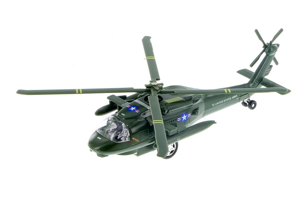 Playmaker Toys UH-60 landing gear view for realistic shelf display