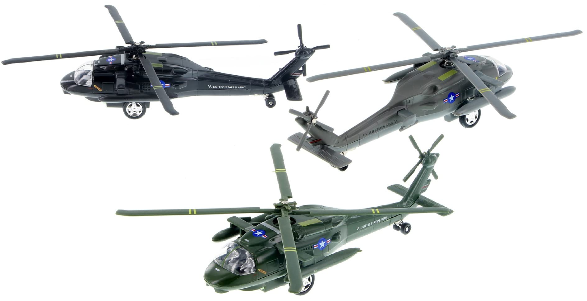 Playmaker Toys UH-60 Black Hawk rotor detail for desk display