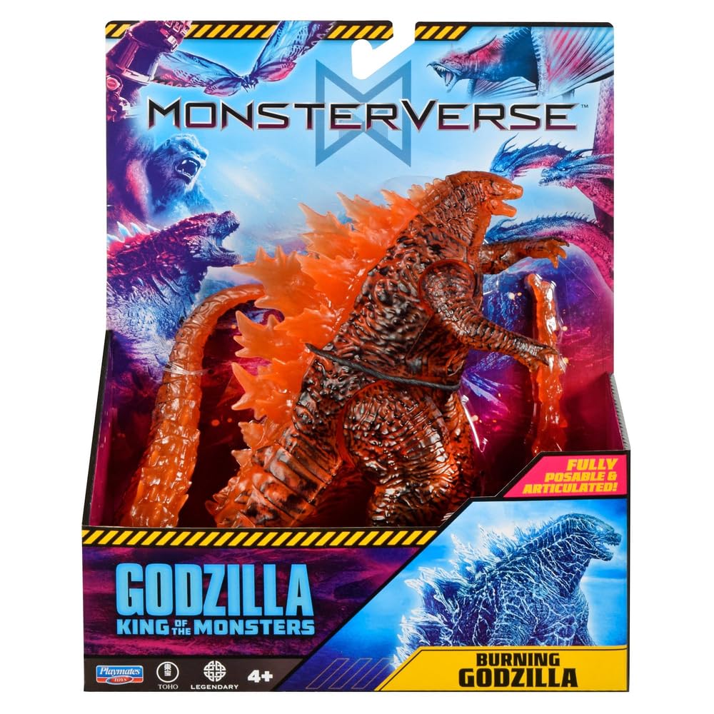 PlayMates Burning Godzilla figure in full pose for dynamic shelf display.