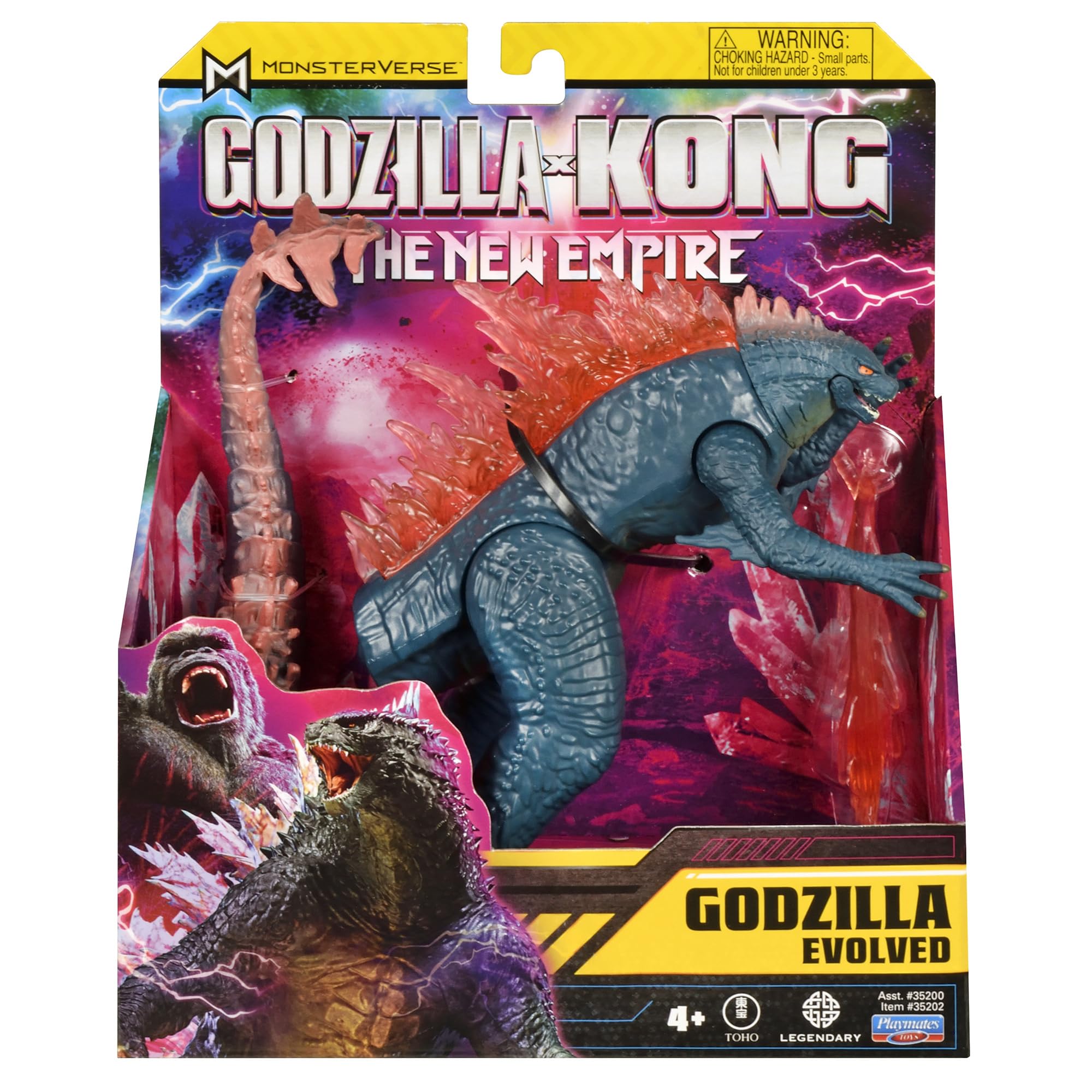 PlayMates Godzilla Evolved figure showing multiple articulation points for dynamic poses.