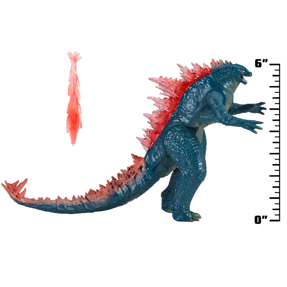 PlayMates Godzilla Evolved with detachable Heat Ray for iconic breath play.