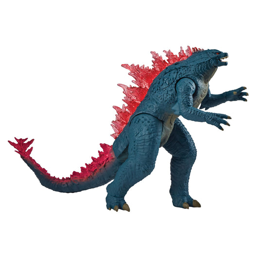 PlayMates Godzilla x Kong 13-Inch Mega Deluxe figure front view, authentic movie-scale details for display.