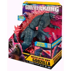 PlayMates Godzilla x Kong 13-Inch Mega Deluxe art direction shows dynamic battle-ready pose.