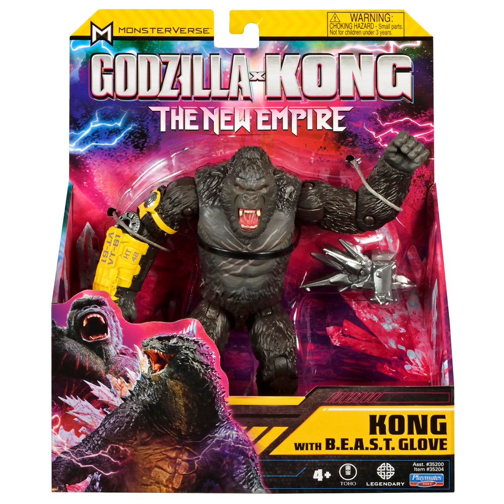 PlayMates Kong's BEAST Glove detail adds authentic movie-inspired arm accessory.