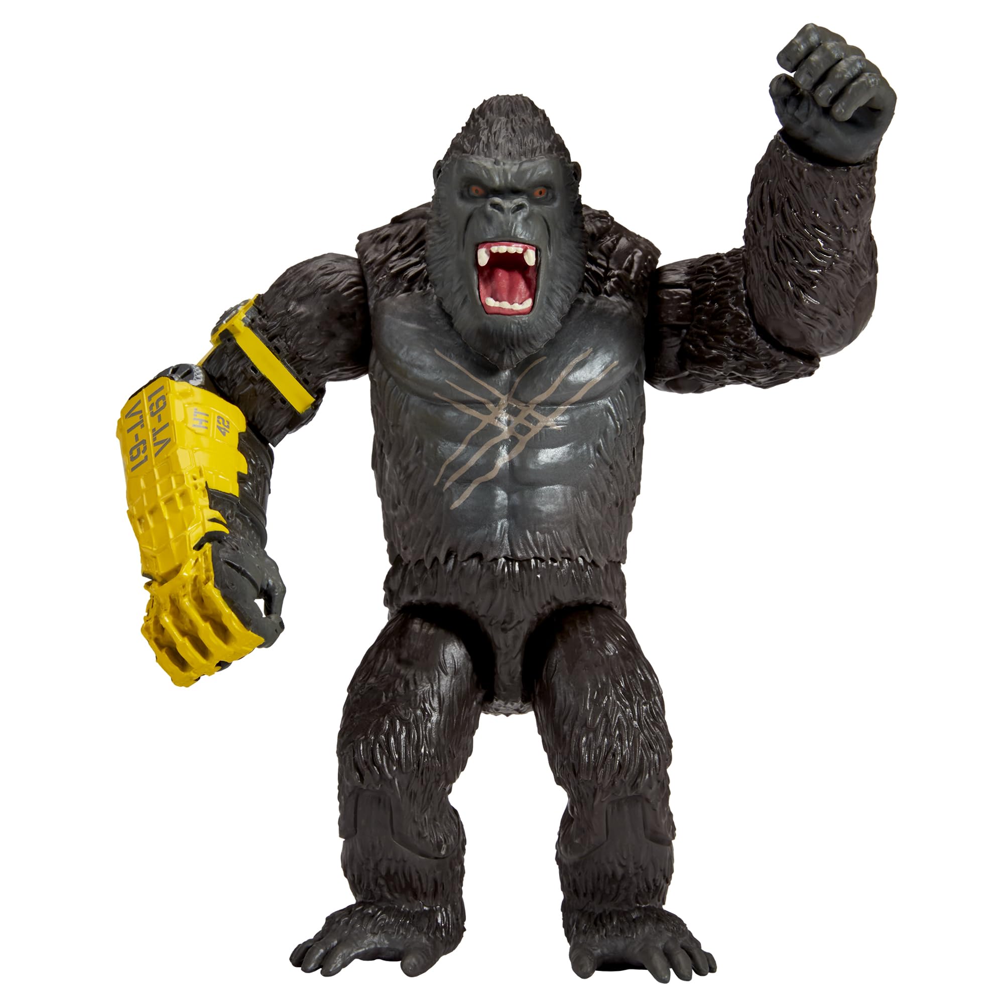 PlayMates Godzilla x Kong 6-inch Kong with BEAST Glove for dynamic display and action.