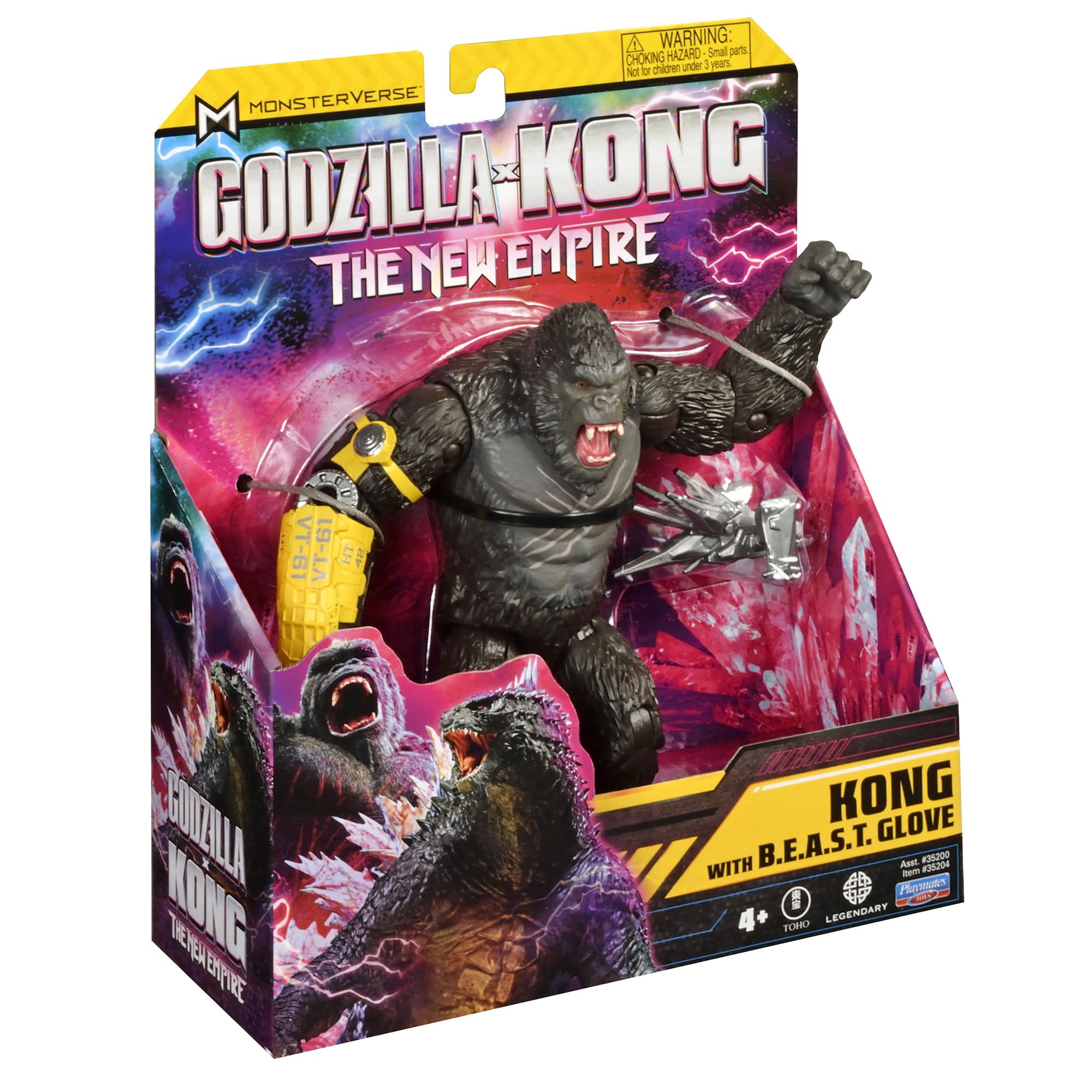 PlayMates 6-inch Kong fits shelves, desks, and display cases.
