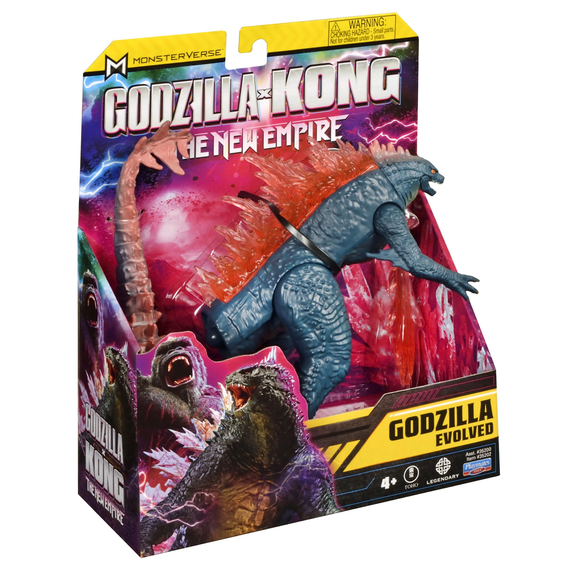 PlayMates Godzilla x Kong packaging highlighting the crossover collectible.