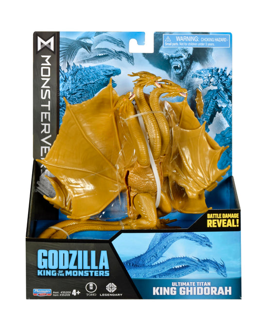 PlayMates King Ghidorah 6-inch figure side view highlighting sculpt details