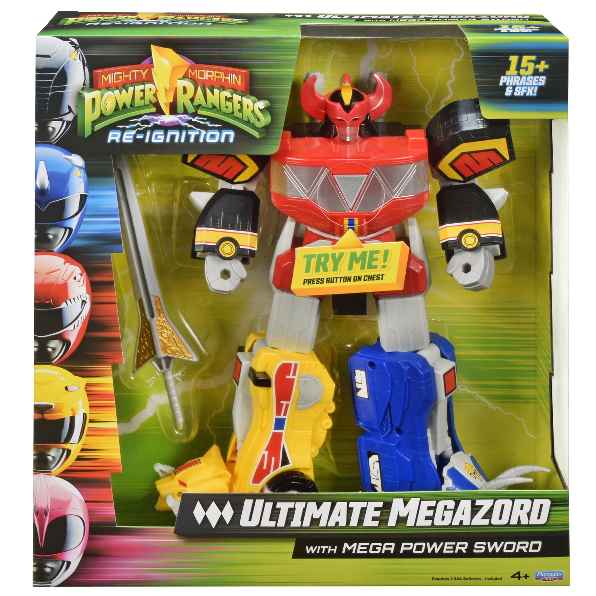 Dinozord-inspired form capabilities evoke epic battle transformations.