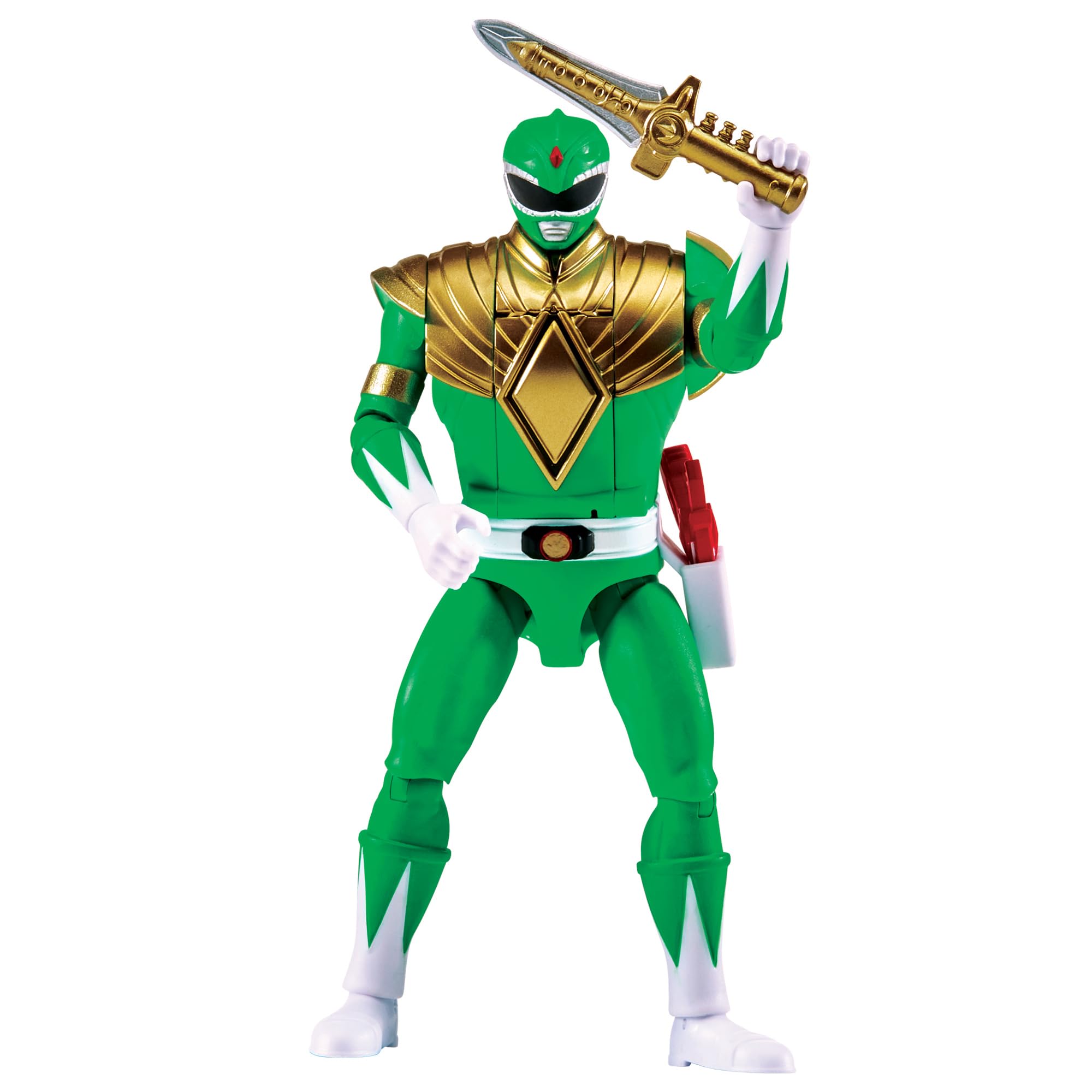 PlayMates Green Ranger Auto Morphin figure, front view ideal for display