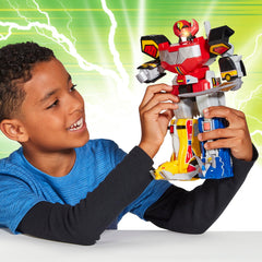 Collectible Megazord line invites fans to build the Mighty Morphin lineup.