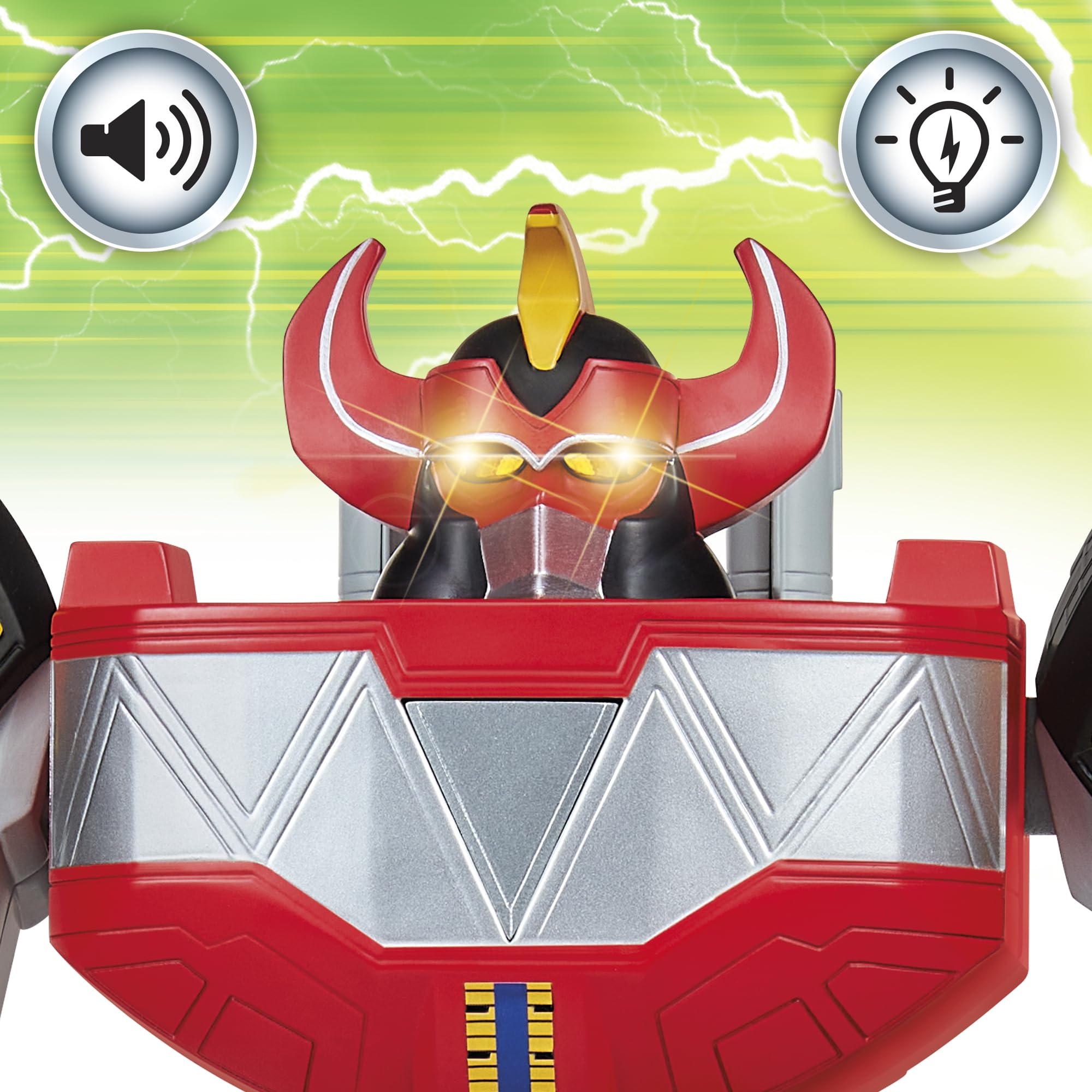 Signature Power Mega Sword included with the Megazord for dynamic poses.