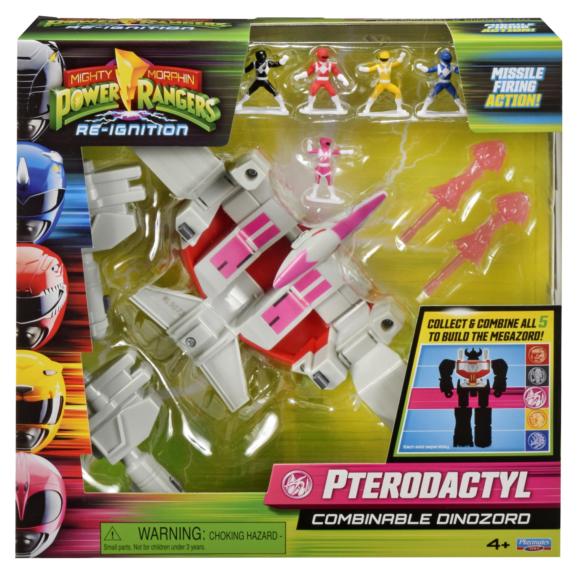 PlayMates Power Rangers Pterodactyl Megazord front view for display and imagination.