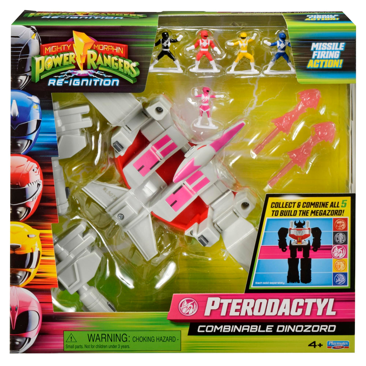 PlayMates Power Rangers Pterodactyl Megazord front view for display and imagination.