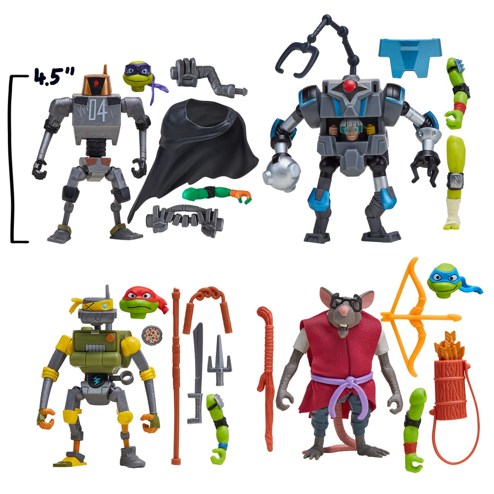 PlayMates TMNT Bishop in Mech figure highlights detailed design and play-ready pose.