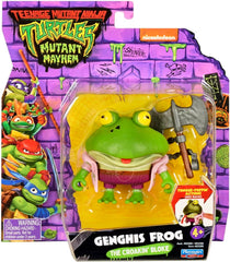 Playmates TMNT Genghis Frog front view action figure for dynamic display and play.