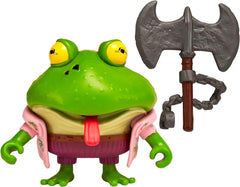 Playmates TMNT Genghis Frog retractable tongue feature adds dynamic action.