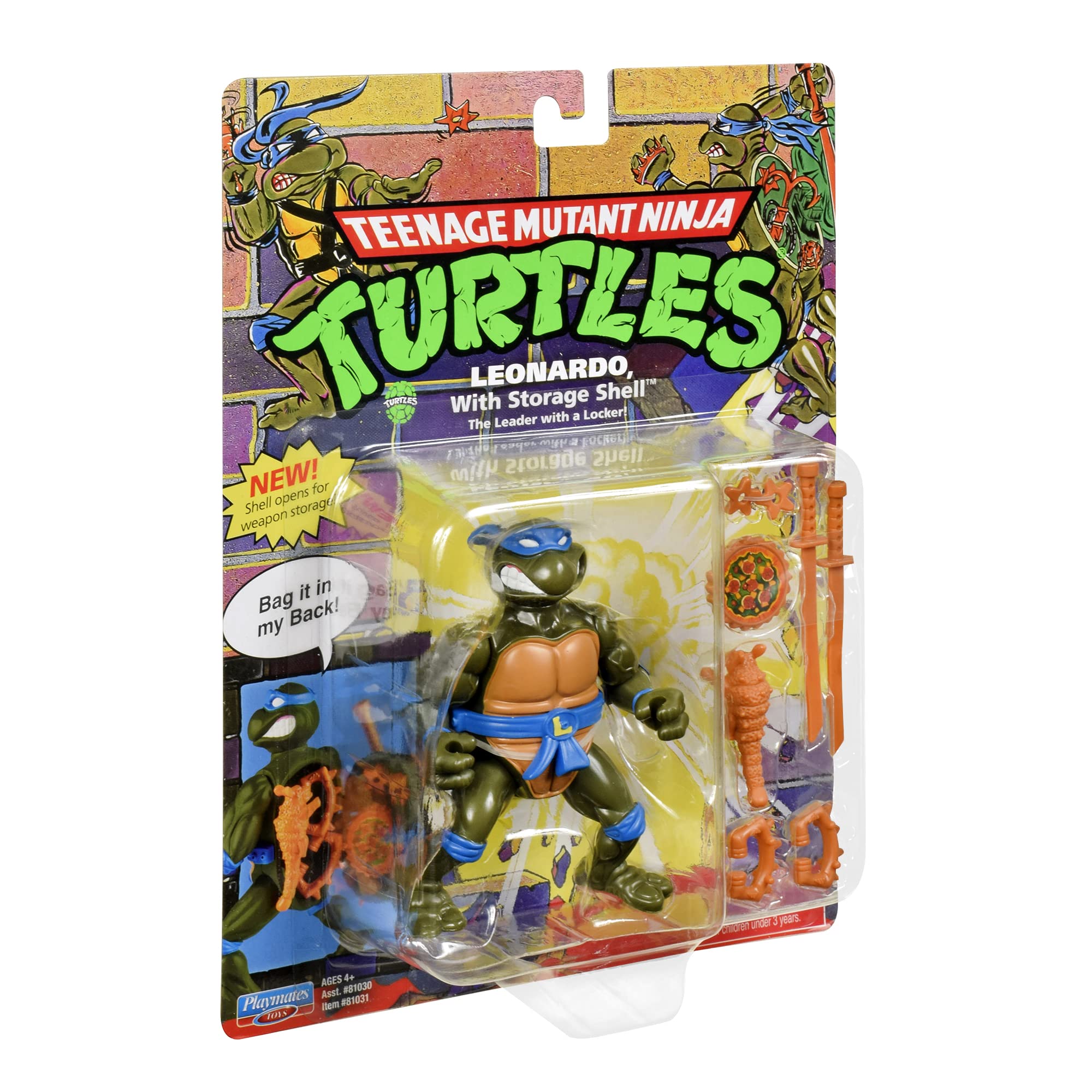 Classic packaging with 1980s TMNT graphics for collectors