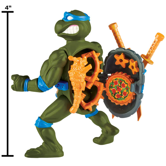 TMNT Leonardo storage shell open compartments to organize accessories