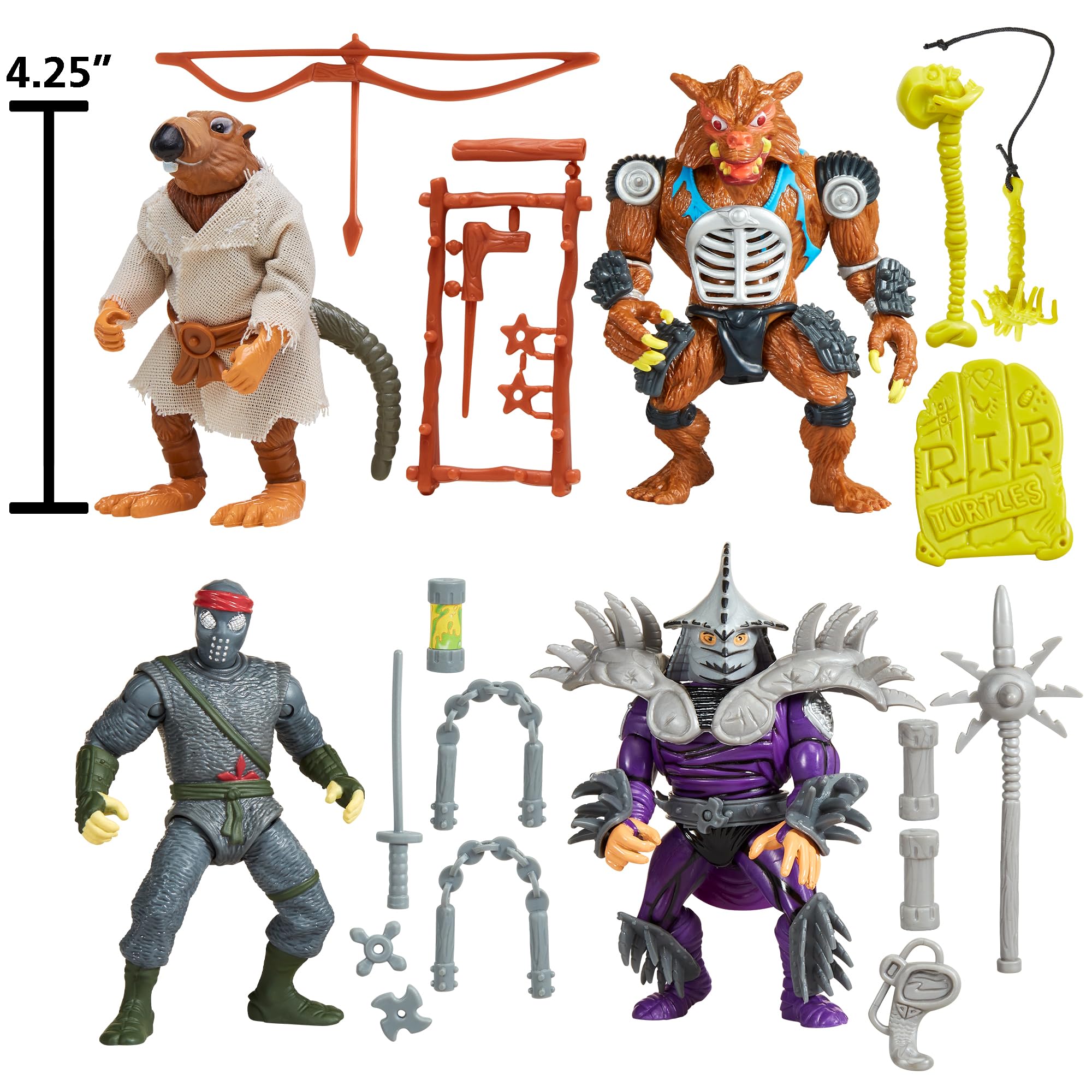 PlayMates TMNT Movie Star Rahzar figure with poseable articulation for dynamic action.