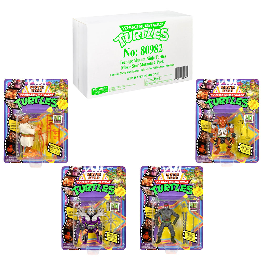PlayMates TMNT Movie Star weapons set for complete battle-ready posing.