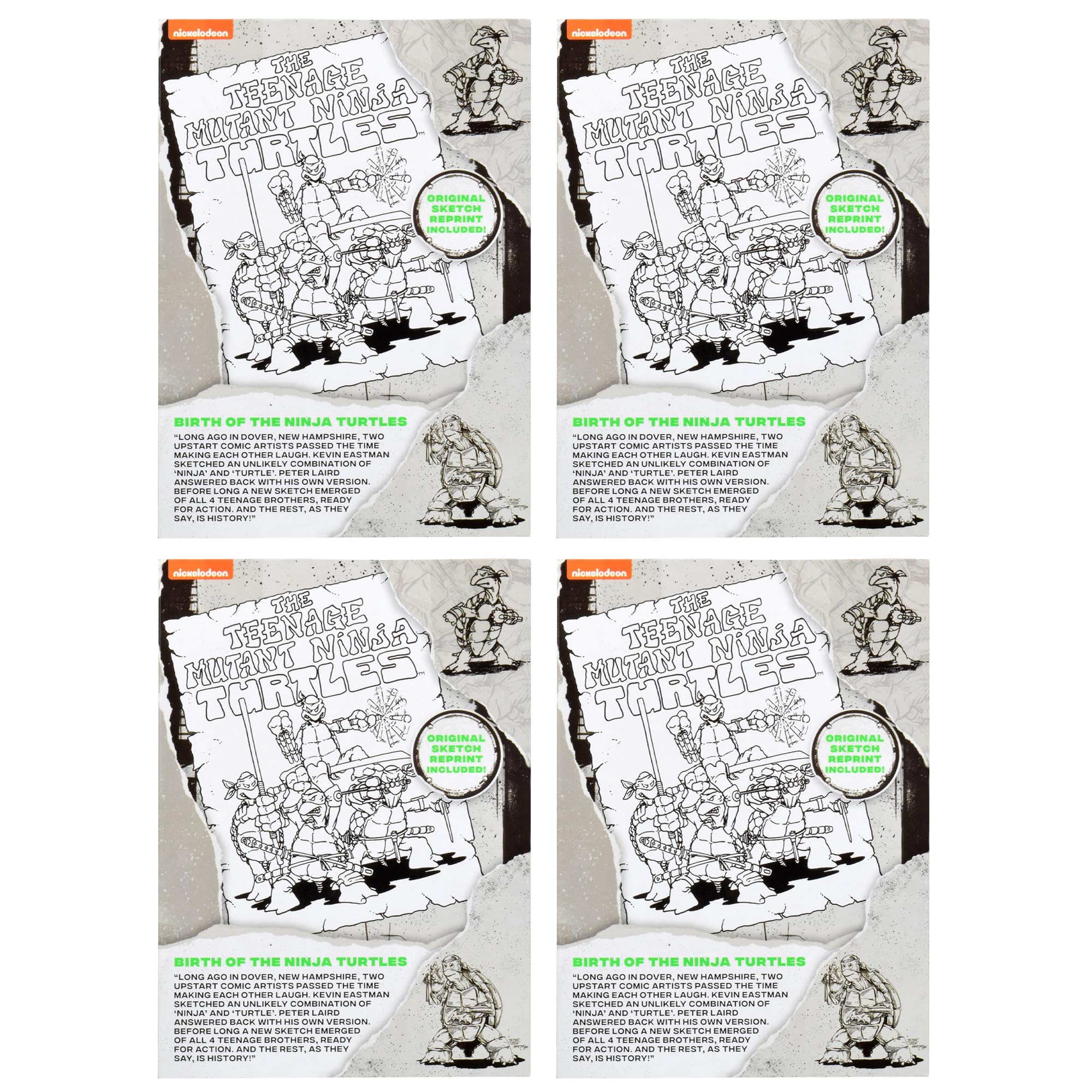 Playmates TMNT Original Sketch Collect Them All, encourages completing your TMNT set.