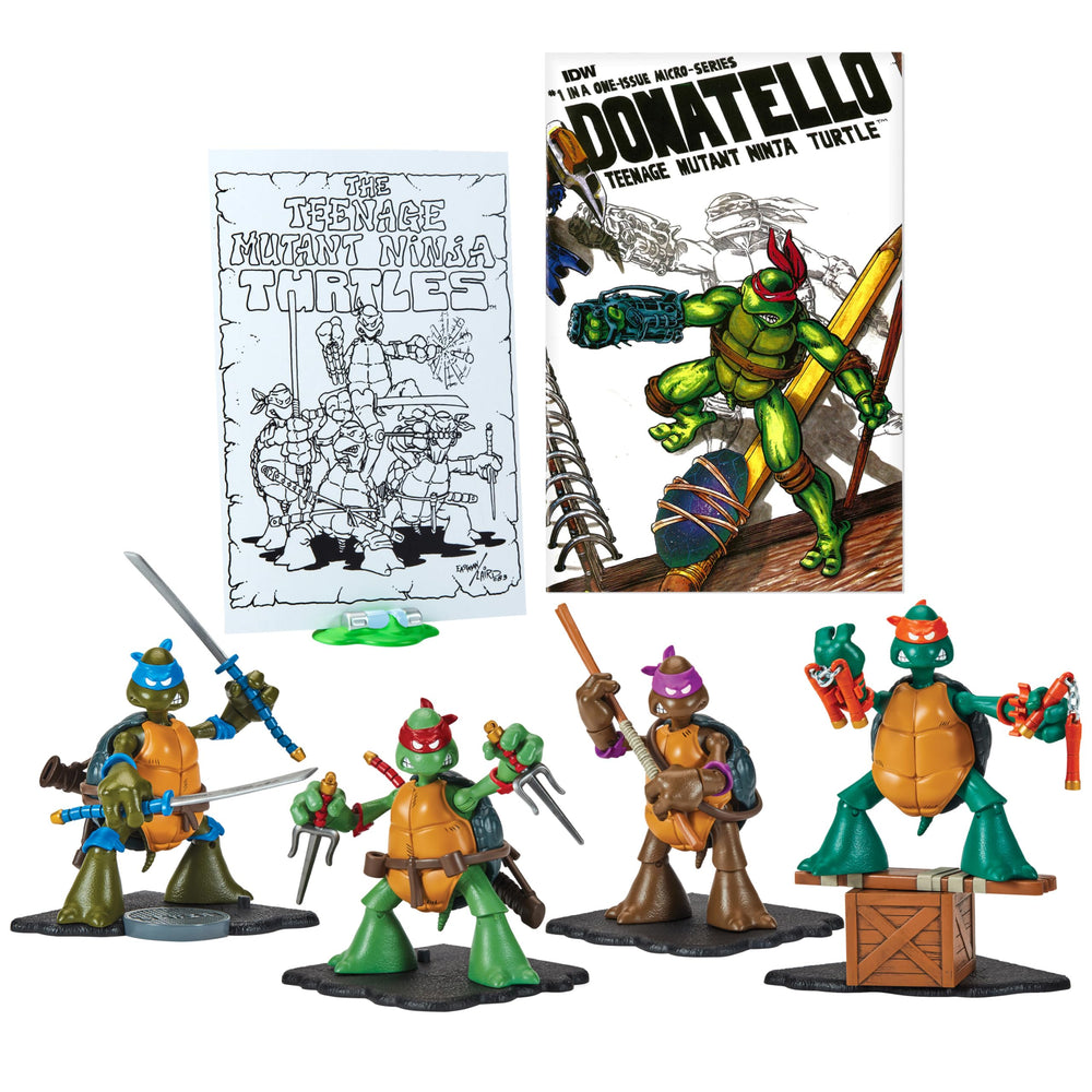 Playmates TMNT Original Sketch Figure, detailed collectible for display and collection.
